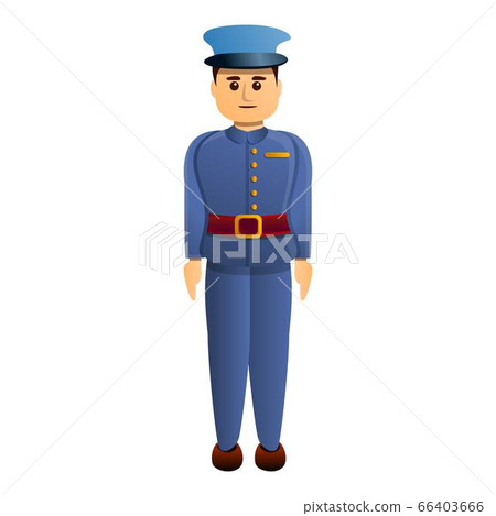 Army officer icon, cartoon style Army officer icon, cartoon style 66403666