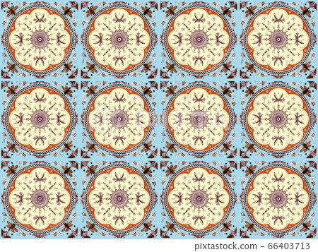 Colorful vintagmoroccan tile pattern Colorful vintagmoroccan tile pattern 66403713
