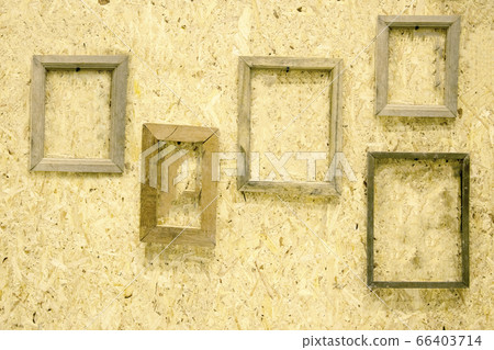 Wood picture frame on the wood wall. Wood picture frame on the wood wall. 66403714