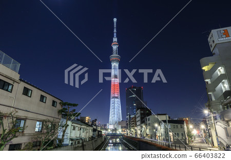 Tokyo Sky Tree New Year's Eve special light-up Tokyo Sky Tree New Year's Eve special light-up 66403822