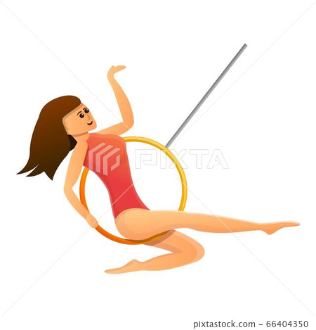 Circus actress icon, cartoon style Circus actress icon, cartoon style 66404350