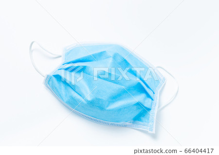 close up hygienic mask, medical mask for prevent dust and infection virus on white background. 66404417