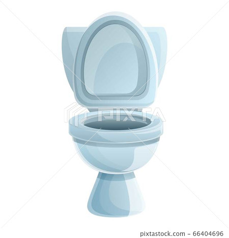 Washroom toilet icon, cartoon style 66404696
