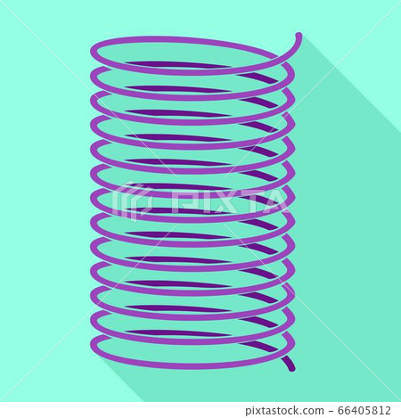 Cord cable icon, flat style 66405812