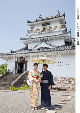 Kitsuki castle in the background Kitsuki castle in the background 66406489