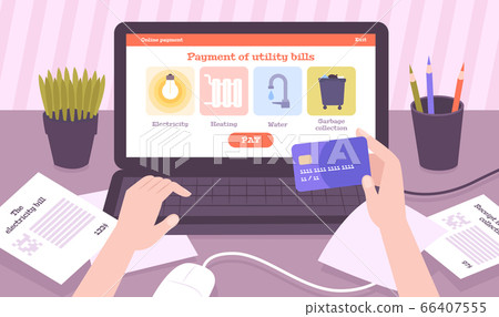 Online Payment Utilities Composition Online Payment Utilities Composition 66407555