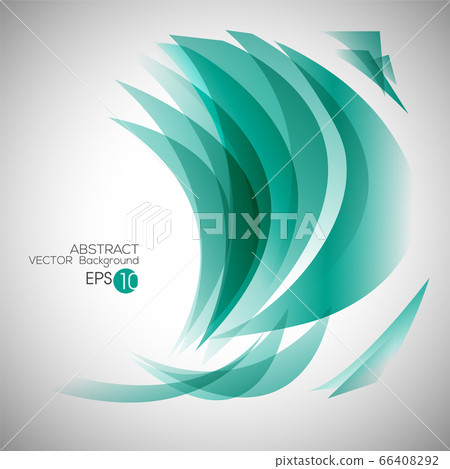 Vector blue curve wave awesome abstract  66408292