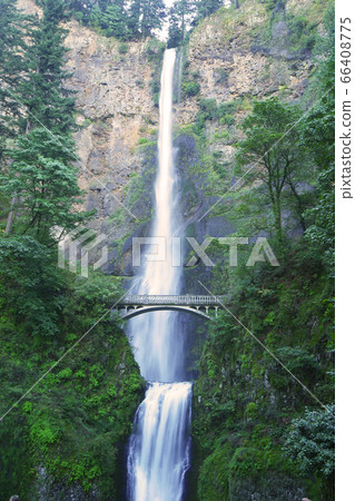 Multnomah Waterfall in Oregon, USA Oregon, USA Multnomah Waterfall in Oregon, USA Oregon, USA 66408775