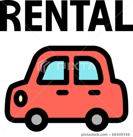 Cute car rental mark 66409348