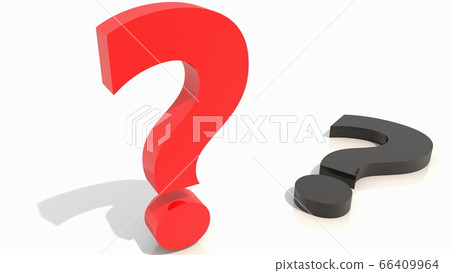 Two question mark concept in red and black Two question mark concept in red and black 66409964