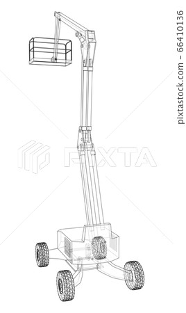 Aerial platform concept outline. Vector 66410136