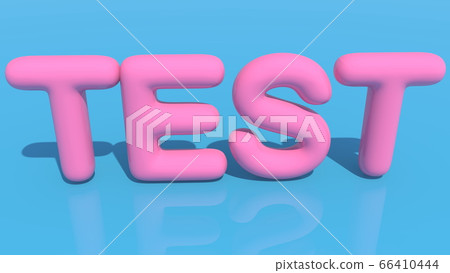 Colorful Test concept on blue 66410444