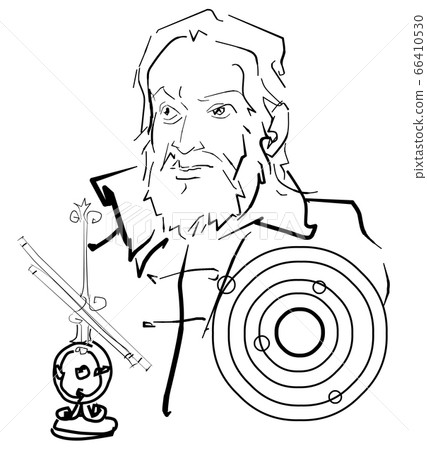 Galileo Galilei Stock Illustration