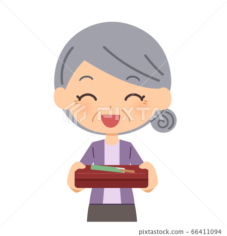 Meal delivery service Receiving elderly women Meal delivery service Receiving elderly women 66411094