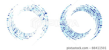 Modern abstract background. Halftone rhombus in 66411501