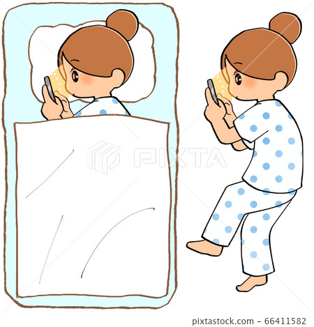 圖庫插圖:失眠的女人蒲團集 圖庫插圖:失眠的女人蒲團集 66411582