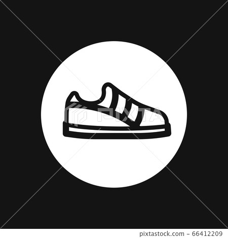 Sneakers vector icon, shoes symbol isolated on Sneakers vector icon, shoes symbol isolated on 66412209