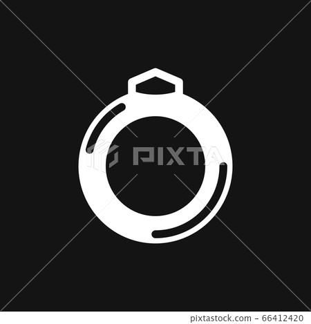 Ring icon, engagement and wedding ring. Vector 66412420