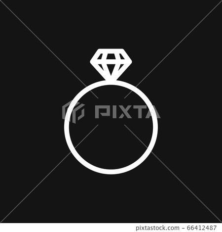 Ring icon, engagement and wedding ring. Vector Ring icon, engagement and wedding ring. Vector 66412487