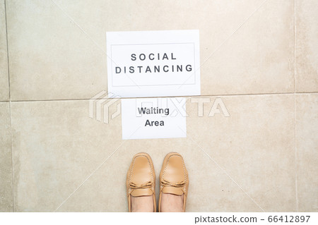 social distancing Line up social distancing Line up 66412897