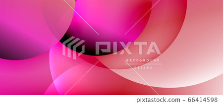 Circle modern geometric abstract background with liquid gradients 66414598