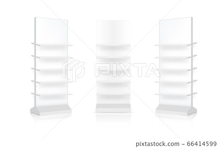 Mock up Realistic Banner Shelf Kiosk Display 3D Mock up Realistic Banner Shelf Kiosk Display 3D 66414599
