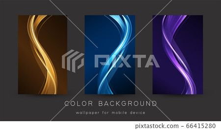 Vector Abstract shiny color wave design element Vector Abstract shiny color wave design element 66415280