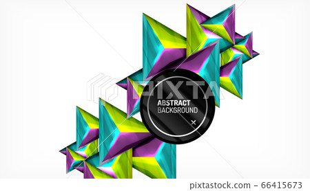 Triangle geometric vector abstract background 66415673