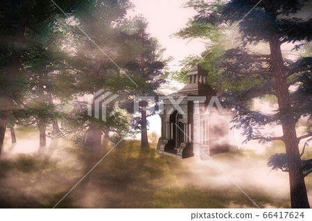 3d Crypt in the forest 3d Crypt in the forest 66417624