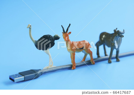 USB cable and deer USB cable and deer 66417687