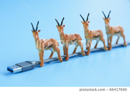 USB cable and deer USB cable and deer 66417690