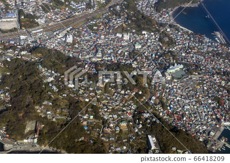 Aerial view near Manazuru Town, Ashigarashimo District, Kanagawa Prefecture 66418209