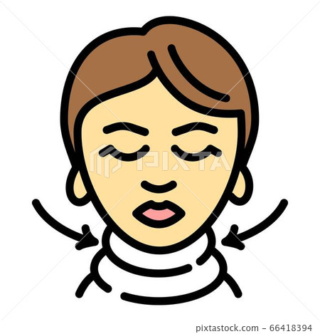Lifting necklace icon, outline style Lifting necklace icon, outline style 66418394