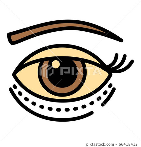 Lifting facial icon, outline style Lifting facial icon, outline style 66418412