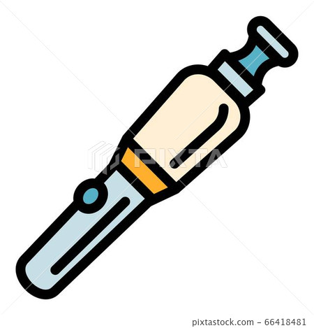 Modern electronic cigarette icon, outline style 66418481