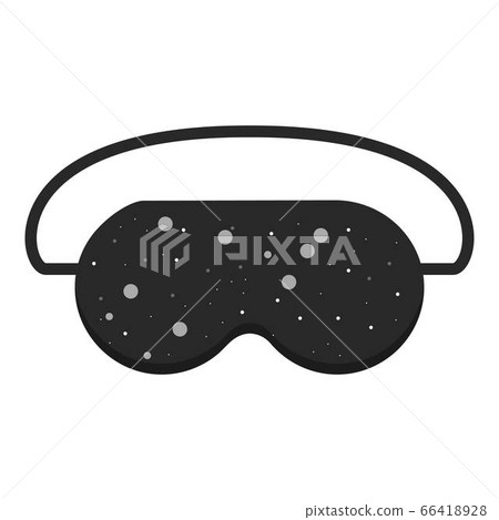 Night sky print sleeping mask icon, cartoon style Night sky print sleeping mask icon, cartoon style 66418928