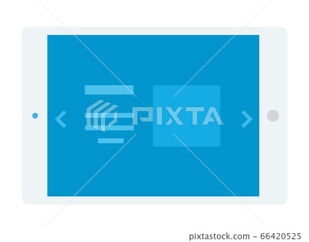 Tablet screen, programmer workspace flat icon...-插圖素材 [66420525] - PIXTA圖庫