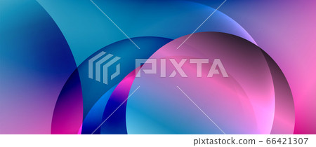 Circle modern geometric abstract background with liquid gradients 66421307