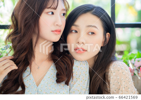 Women, couple, lifestyle 66421569