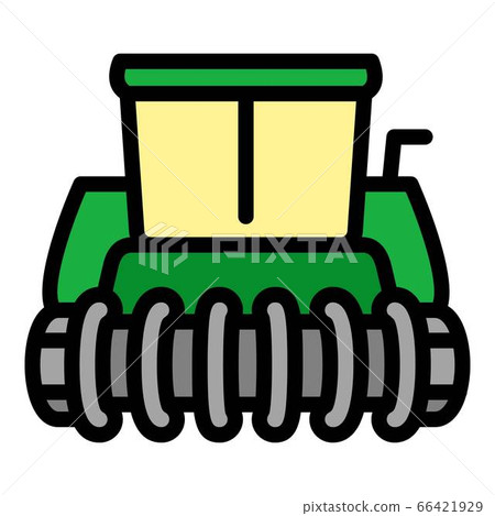 Farm combine icon, outline style Farm combine icon, outline style 66421929
