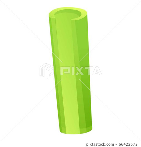 Celery tube icon, cartoon style 66422572