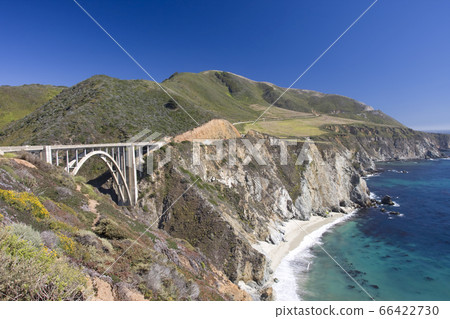 Big Sur, Bixby Bridge, California shoreline 66422730