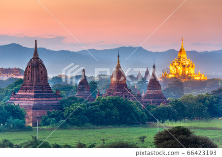 Bagan, Myanmar temples in the Archaeological Zone 66423193