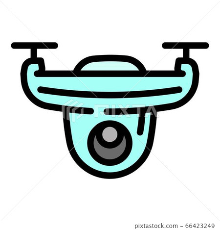 Aircraft drone icon, outline style Aircraft drone icon, outline style 66423249