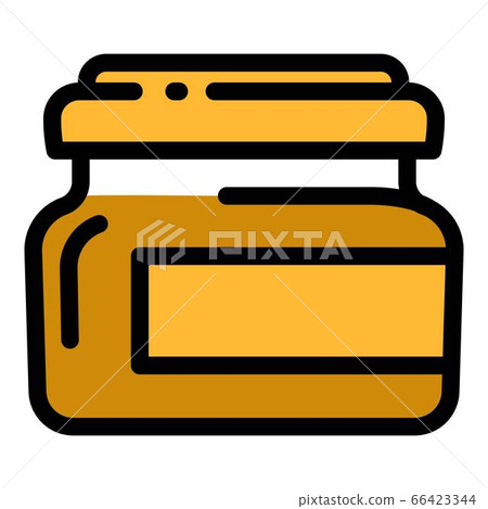 Mustard jar icon, outline style 66423344