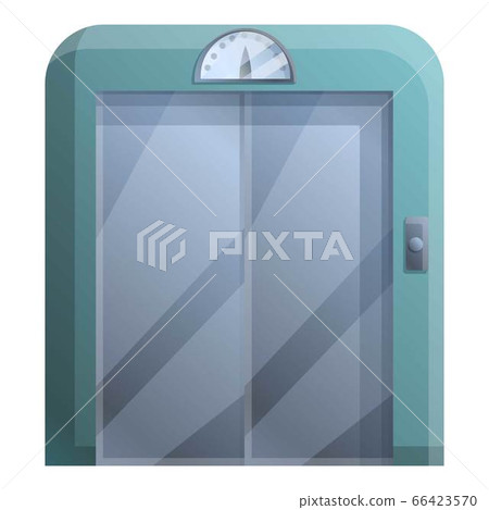 Hotel elevator icon, cartoon style 66423570