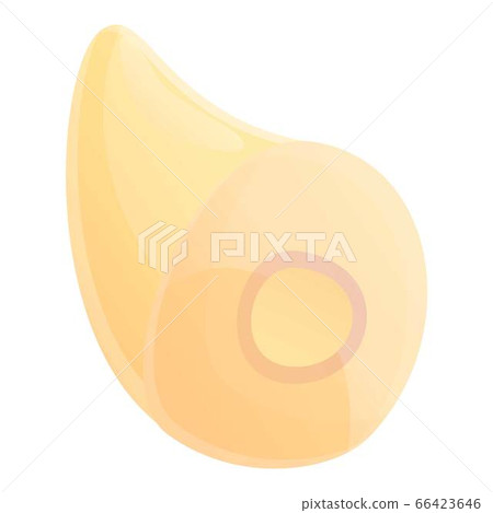 Clean garlic piece icon, cartoon style Clean garlic piece icon, cartoon style 66423646