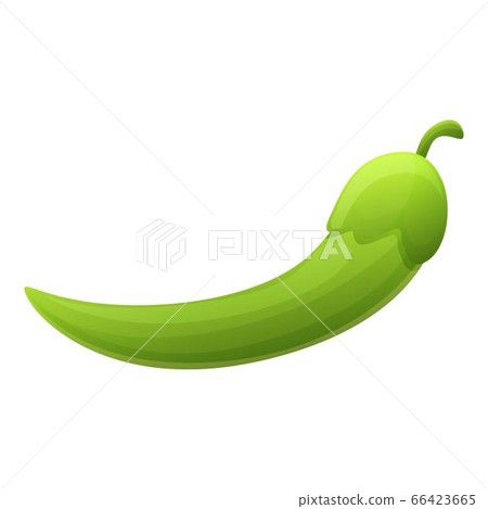 Tasty peas icon, cartoon style 66423665