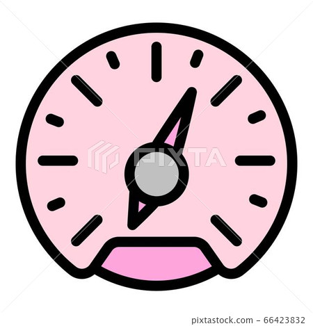 Arrow speedometer icon, outline style 66423832