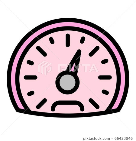 Speedometer icon, outline style 66423846